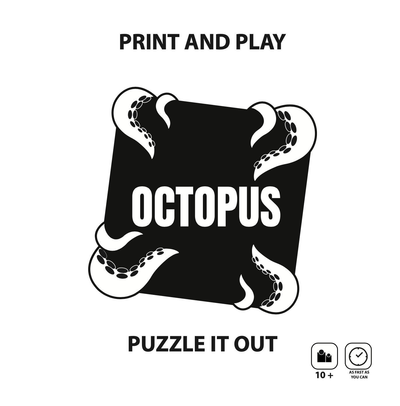 Octopus Puzzle Game - Free PnP in English