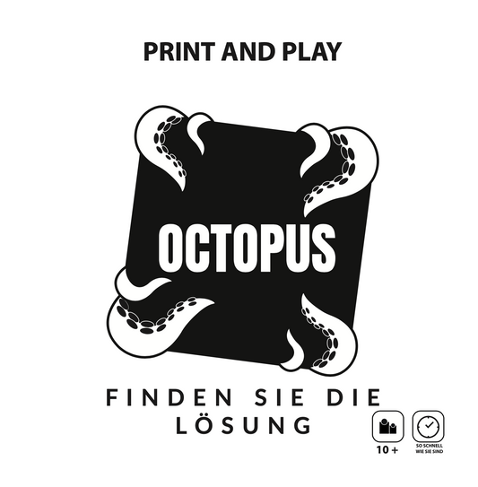 Octopus Puzzle Game - Free PnP in German (Deutsch)